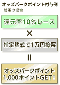 オッズパークポイント付与例